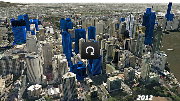 Brisbane CBD video time lapse shows transformation Brisbane